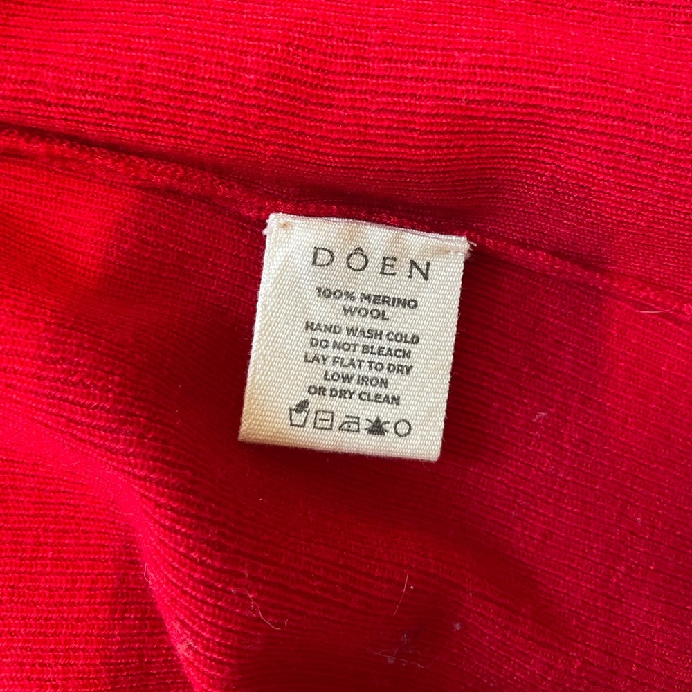 Doen Demi Cardigan in Cherry Red! - Picture 6 of 6